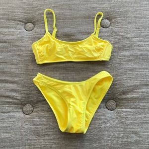Yellow Shimmer Bikini